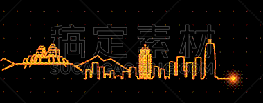 光,郑州,城市天际线,长时间曝光,黄河,河南省,亚洲,事件,暗色,心电图