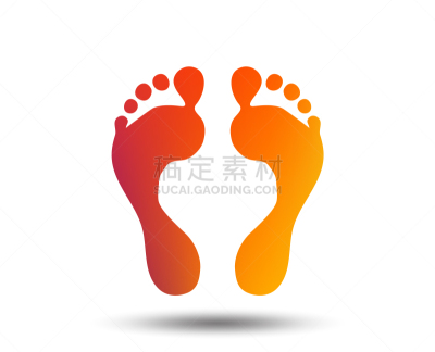 脚印,人,标志,图标,创造力,运动模糊,几何形状,概念,赤脚