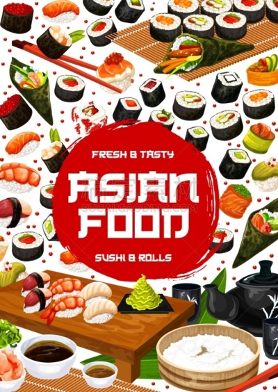 菜单,日本,东方食品,寿司店,生姜,茶,手工卷,盐渍食品,寿司,天麸罗