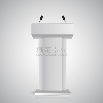 指挥台,灰色,舞台,白色,商务,发言人,空白的,站,沟通