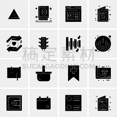 set 16 universal icons business