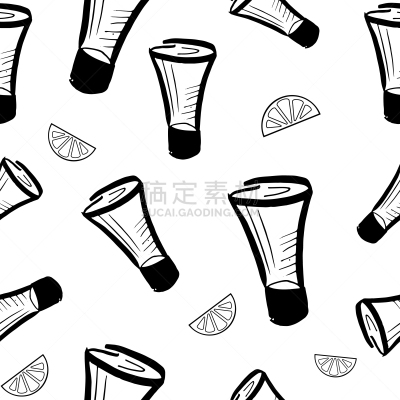 黑色,式样,草图,玻璃杯,白色,图像,绘制,复古,庆祝,重复