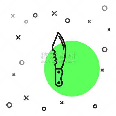 白色,分离着色,黑色,刀,计算机图标,线条,不锈钢