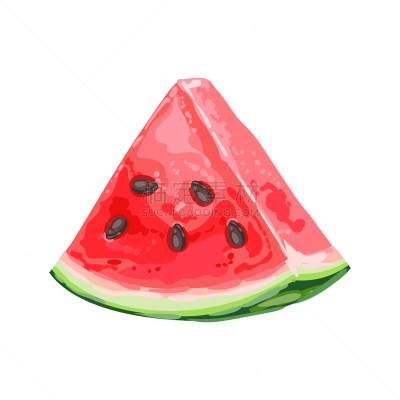ripe watermelon slice