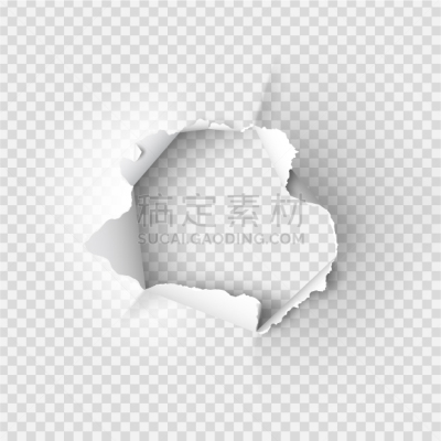 洞,撕破的,扯开,黑色,纸板,破碎的,损坏的,图像,矢量