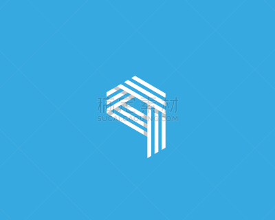 line letter q logotype abstract geometric logo