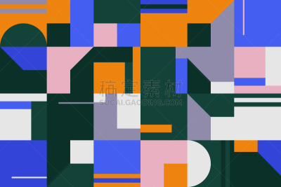矢量,式样,抽象,几何形状,视力,复古风格,现代,色彩鲜艳,包豪斯,1960年-1969年