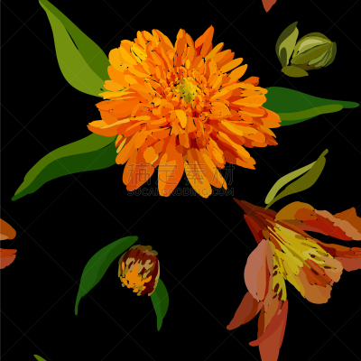 百合花,仅一朵花,四方连续纹样,可爱的,鸡尾酒,自然,高雅,纺织品,花,重复