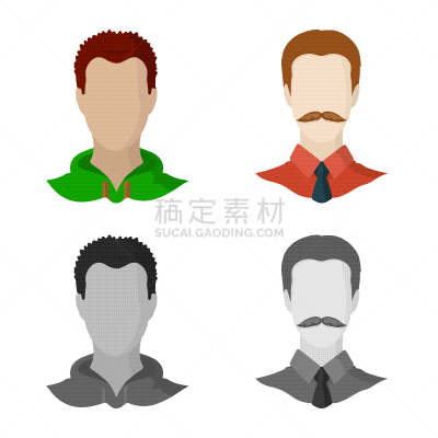 分离着色,专业人员,品牌名称,人造物,假发,衬衫,男人,肖像,摄影,收集