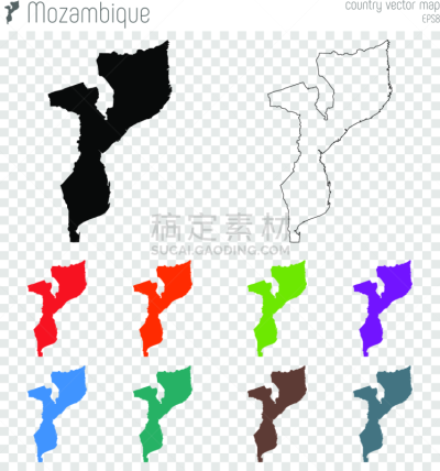 莫桑比克,高大的,华丽的,垂直画幅,贺卡,马普托,绘画插图,符号,领土行为,旅行者