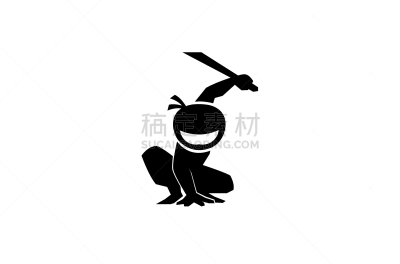 忍者,品牌名称,黑色,创造力,可爱的,商务,人,计算机,男人,概念
