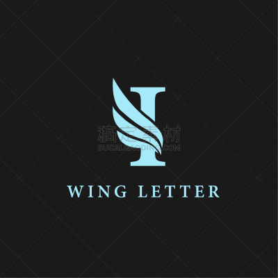 矢量,商务,概念,计算机图标,品牌名称,技术,机翼,彩色图片,蓝色,英文字母i