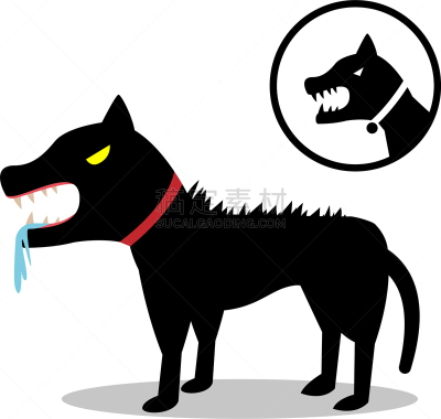 狂犬病,狗,计算机图标,分离着色,机敏,图像,动物牙齿,猎犬,生病,进攻