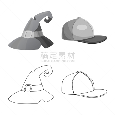 头饰,鸭舌帽,图标,职业,魔术师,货车司机,秋天,夏天,收集,设计