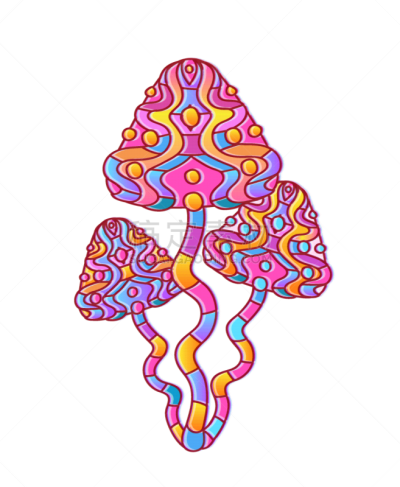 迷幻色,蘑菇,巫术,嬉皮士,粉色,绿色,黑色,纺织品,式样,弯曲