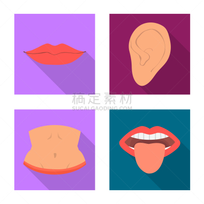 部分,分离着色,标志,人造物,肚子,嘴唇,耳蜗,女人,布置