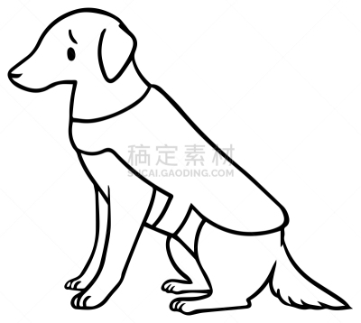 狗,矢量,绘画插图,家庭护理,助听器,背景分离,哺乳纲,导盲犬,动物,能力缺陷者