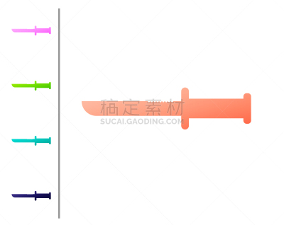 分离着色,刀,珊瑚,白色,图标,金属质感,金属,钢铁