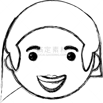 女人,卡通,白色,商务,人,图像,头发,微笑,违约,绘制