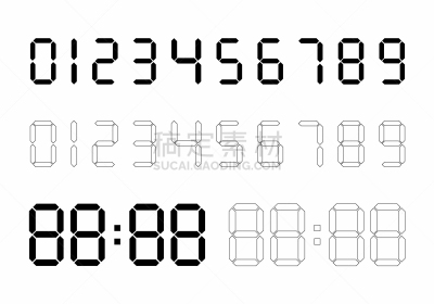 数字,数字化显示,商务,图像,液晶显示,性格,设备用品,矢量,计算器,布置