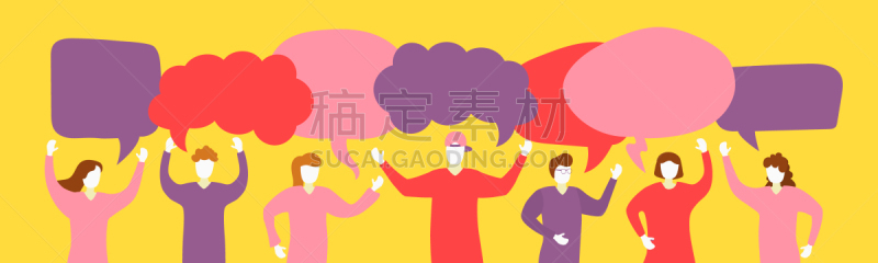 人,人群,对话气泡框,商务,社会化网络,与其他女人交谈,一个人,女人,想法,消息