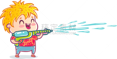 泰国,泼水节,可爱的,传统,湿,传统节日,品牌名称,儿童,童年,喷出
