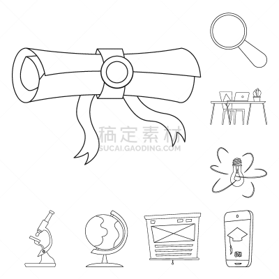知识,标志,显微镜,计算机,电子邮件,品牌名称,设计,教育,布置,毕业