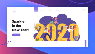 小的,季节,冬天,书页,2020,饮料,可爱的,商务,着陆,度假