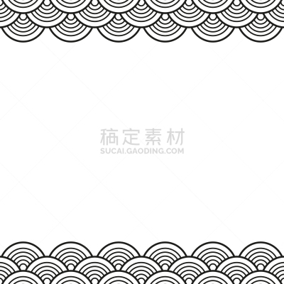 传统,日本,国境线,黑色,波形,华丽的,和服,几何形状,弯曲