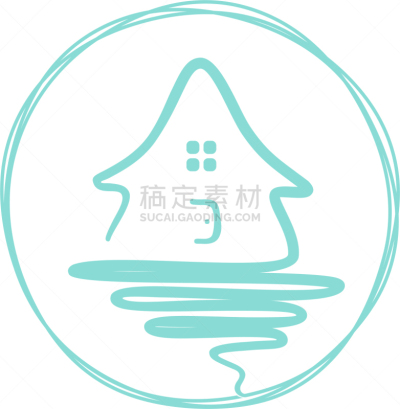 住房,分离着色,轮廓,商务,概念,房屋,建筑业,矢量,联系