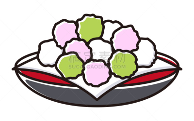 传统节日,女孩,传统,华丽的,事件,日本点心,食品,皱霰,餐具,古典式