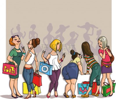 女孩,女性特质,女人,拿着,窗户,顾客,景象,礼物,零售,画画