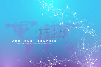 几何形状,人造的,背景聚焦,插画,深的,纳米技术,生物科技,云,技术,流动