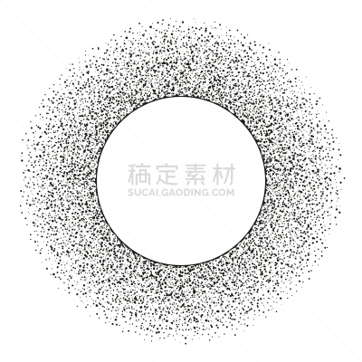 圆形,抽象,斑点,留白,边框,点状,太空,涂料,点染