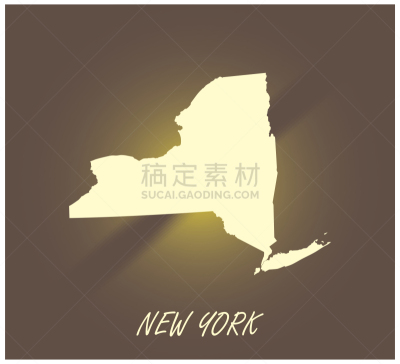 轮廓,矢量,黑白图片,绘画插图,纽约州,背景聚焦,纽约,佛能山,奥尔巴尼,打印单据