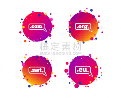 com域名,标志,网,平坦的,不明确的地点,电子邮件,代币,技术,图像