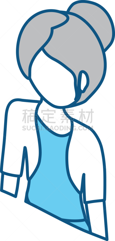 女人,卡通,面无表情,人,女孩,可爱的,概念,性格,时尚,商务