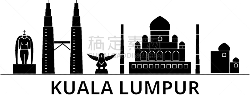 C1,建筑,马来西亚,吉隆坡,亚洲,商务,名声,摩天大楼,图像,公园