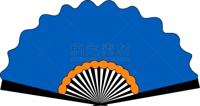 蓝色,白色背景,扇子,形状,圆形,白色,红色,绿色,概念,愉悦