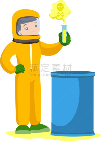 保护服,女人,试管,防放射服,人,计划书,科学家,套装,图像,放射