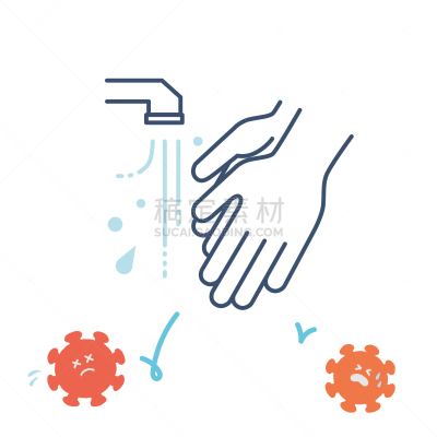 日冕形病毒,绘画插图,图像,矢量,平衡折角灯,可爱的,健康保健,纯净,简单,抗体