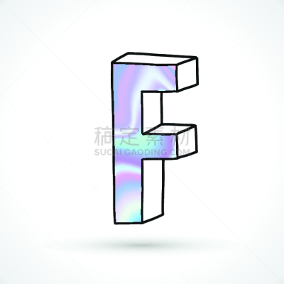 字母,现代,绘画插图,全息图,透视图,文字,霓虹灯,动物手,时髦的,布置