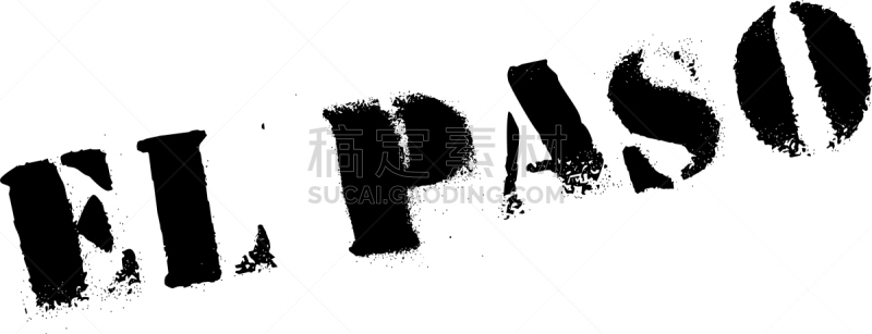 橡皮章,埃尔帕索,分离着色,红色,高架铁路铁轨,矢量,标志,美国人