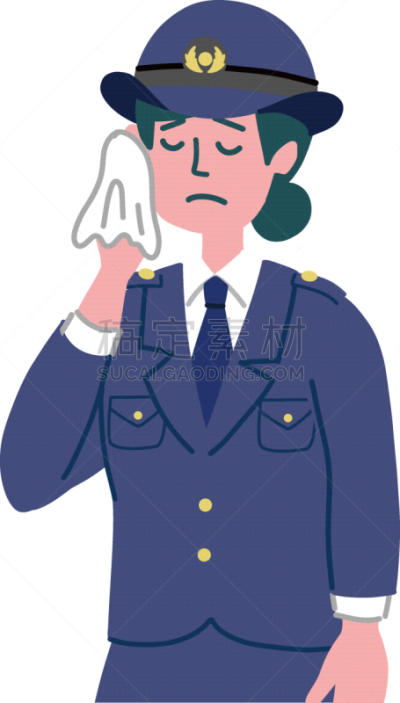 女人,警官,做手势,线条,警察局,简单,绘画插图,问号,问题,评论员
