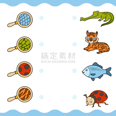 动物,儿童,卡通,野味,休闲游戏,热带气候,野生动物,玩具,模板,鲤鱼