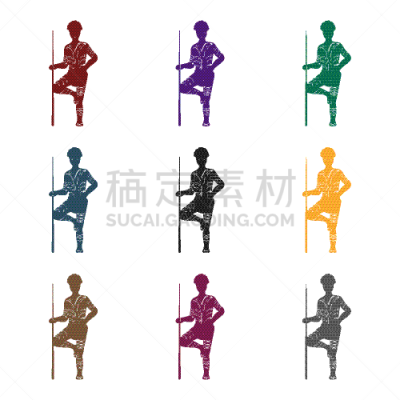 分离着色,土著人,黑色,计算机图标,时尚,华丽的,传统,人,男人,大洲