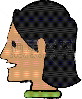 女人,人的头部,商务,人,肖像,图像,头发,矢量,剪影,违约