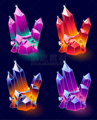 水晶,矿物质,分离着色,格子烤肉,果冻,闪亮的,一个物体,幻想,收集,联系