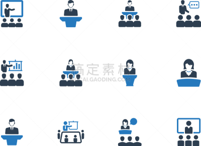 商务,计算机图标,颁奖典礼,商务研讨会,男商人,研究会,会议,矢量,标志,训练
