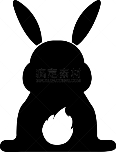 可爱的,背面视角,兔子,分离着色,白色,宠物,复活节,季节,庆祝,装饰